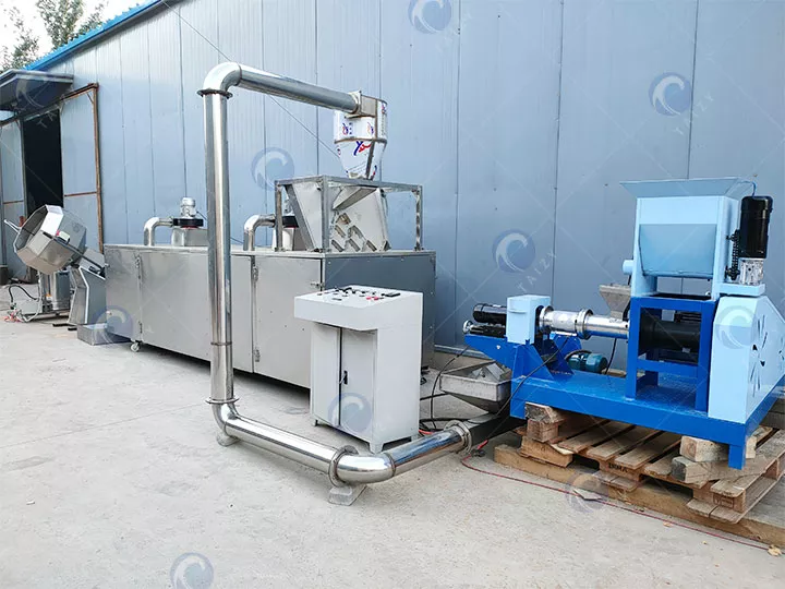 Ship the fish feed extruder line for sale to India