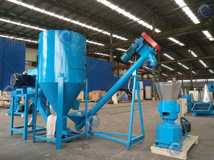 Feed pellet production line